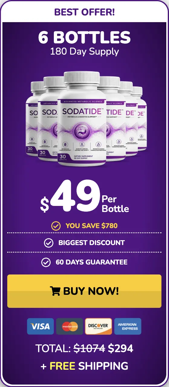SodaTide 6 bottles